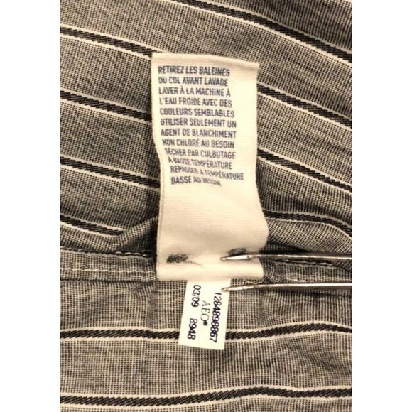 American Eagle Outfitter Premium Vintage Fit Men’s Gray Stripes Down XXL 2XLarge - Picture 14 of 14